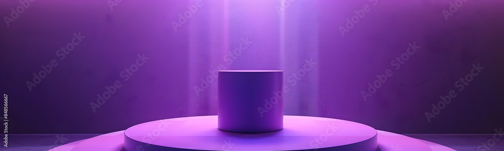 Aufkleber minimal purple podium and scene with 3d render vector in abstract background composition, 3d illustr