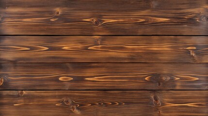 Naklejka premium Close up of horizontal brown wooden planks.