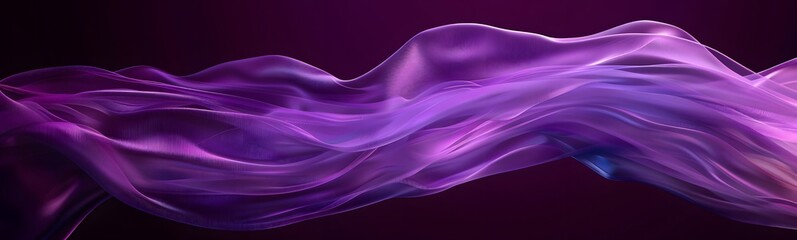 Fototapeta premium Purple background with swaying cloth.