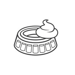 illustration of grease, grease is a lubricant with high viscosity.