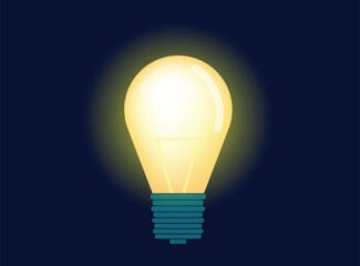 Vector Idea Concept Lamp