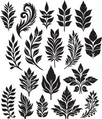 seamless pattern with leaves.