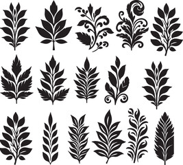 seamless pattern with leaves.