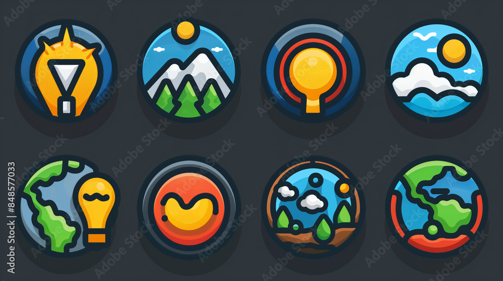 Poster absolutely! here's a description for the image: vector egg icons for web design projects