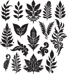 seamless pattern with leaves.