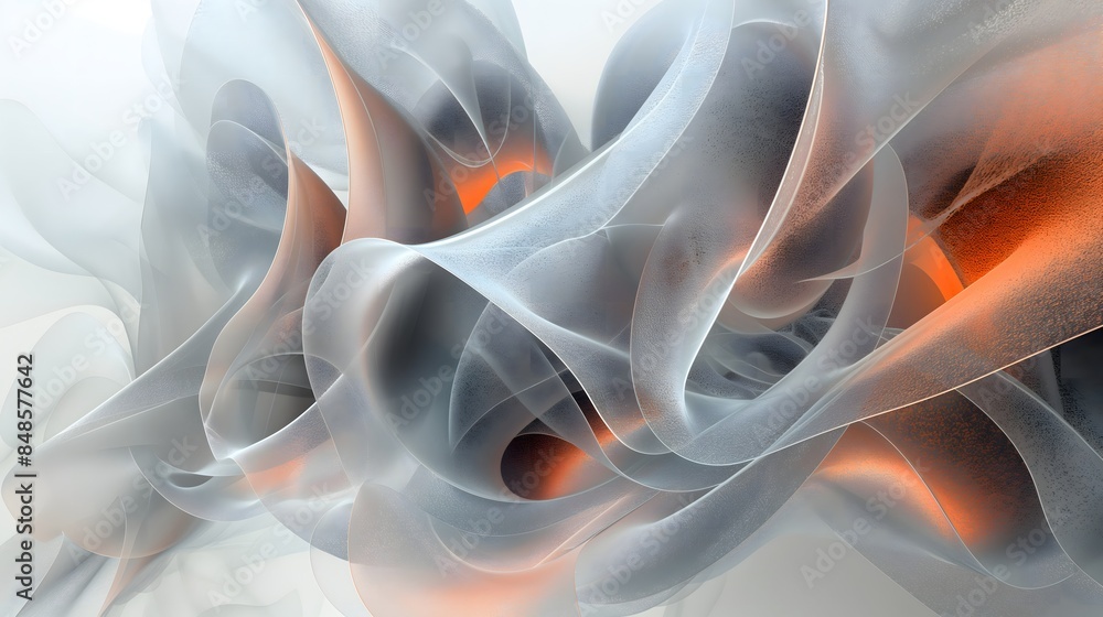 Poster 3. in a captivating visualization, an abstract 3d model offers a glimpse into the inner ear, with th