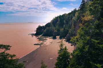 The beautiful Fundy Bay in Moncton
