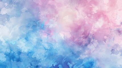 Obraz premium Abstract Watercolor Sky with Pastel Hues