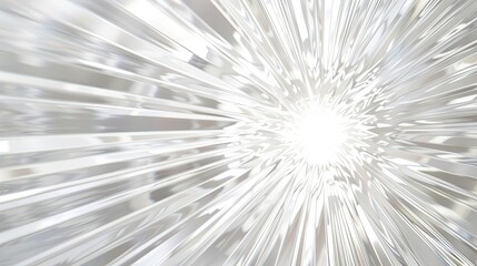 Circular rays of light, white background 