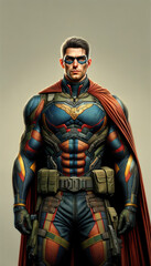 sketch of a superhero, superhero drawing, superhero or villain idea