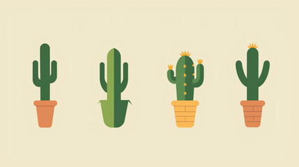 Cactus and Hand Eco Symbol