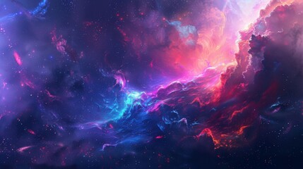 Cosmic Nebula: A Symphony of Color