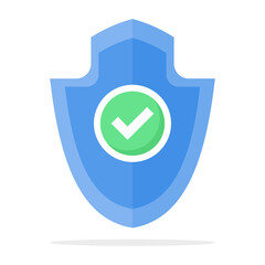 Protection shield concept. Protection, security, guard. Shield, padlock, security shield, security shield with check mark and padlock. Security shield symbol. flat vector illustration on background.