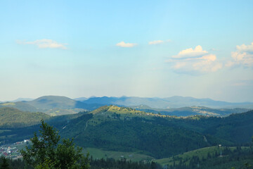 Beautiful mountain landscape in Carpathians, Ukraine