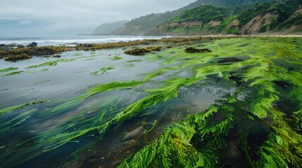 Reef of Algae Along the Coast
