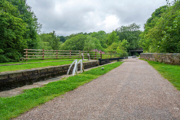Lock on he Huddersfield Narrow Canal,