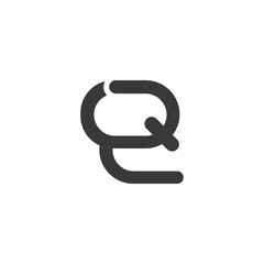 Alphabet letters Initials Monogram logo QZ, ZQ, Z and Q