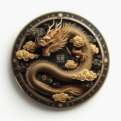 Lunar New Year 3D Illustration Dragon for Chinese New Year
