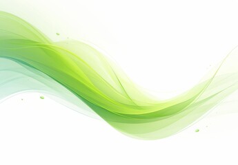 Business Background with Green Wavy Lines on White, Simple and Elegant Vector Design. Ideal for Minimalistic and Professional Settings.

