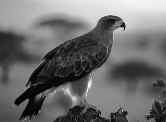 Bird of prey in the wild