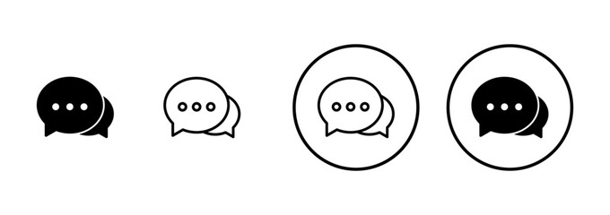 Chat icon vector isolated on white background. Chat vector icon. Speech bubble. message. contact us