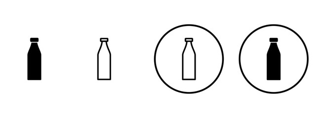 Bottle icon vector isolated on white background. Bottle vector icon