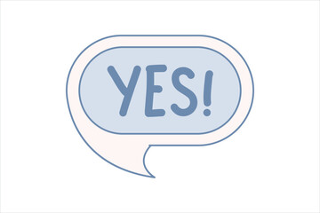 Wrong Yes Flat Sticker Design