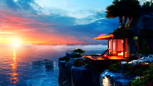 Perched Paradise: Discovering Bliss in the Cliffside Villa