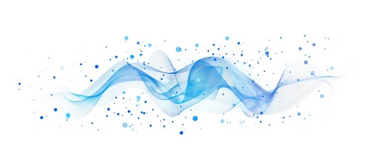 Blue wave illustration with curved lines and swirls, creating a seamless pattern for wallpaper or backgrounds