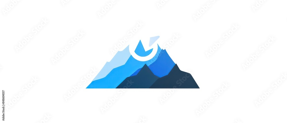 Poster blue wave illustration with curved lines and swirls, creating a seamless pattern for wallpaper or ba