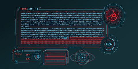 Scientific research data processing interface.
