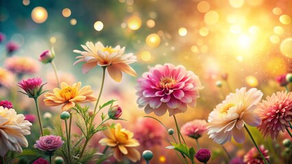 Fototapeta premium Image Reference: Beautiful Flowers In A Field Of Flowers With A Blurred Background.