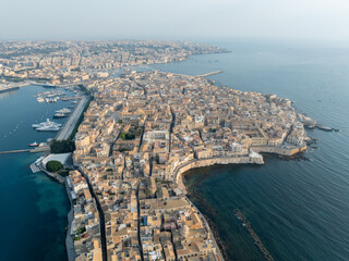 Aerial View of Syracuse, Sicily, Italy