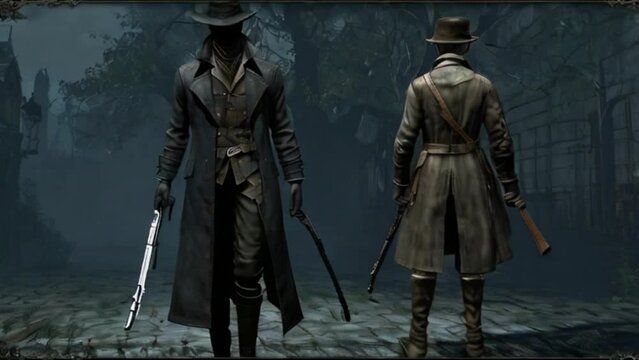 Hunter inspired by bloodborne and stalker
