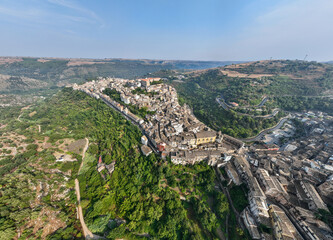 Obraz premium Aerial View - Ragusa, Italy