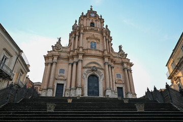 Baroque Duomo di San Giorgio or Cathedral of San Giorgio in Ragusa Ibla, Sicily, Italy