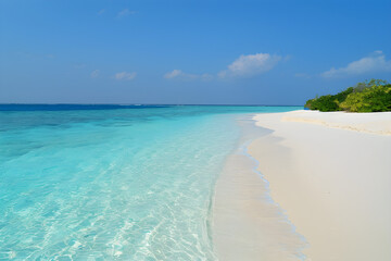 Obraz premium A Calm Beach with Turquoise Waters