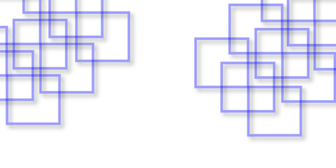 Abstract background with Pattern with thin blurred straight blue lines and geometric shapes on light background. Vector seamless geometric pattern with squares. Simple design for wrapping.  