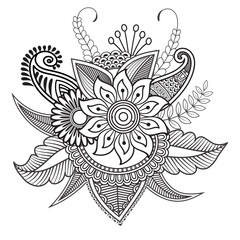 Traditional and Cultural Beautiful pattern design, tattoo design, mandala patterns, Arabic patterns, Rangoli, Alpona, Kolam, Paisley line art.