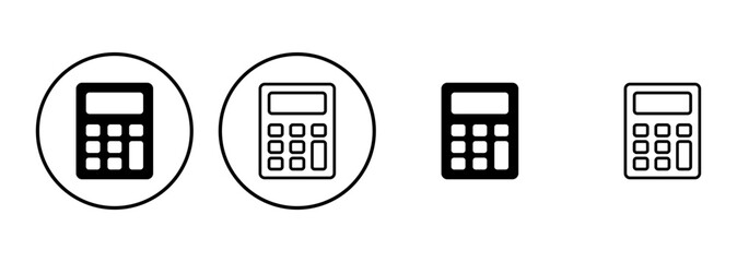 Calculator icon set. Accounting calculator icon. calculator vector