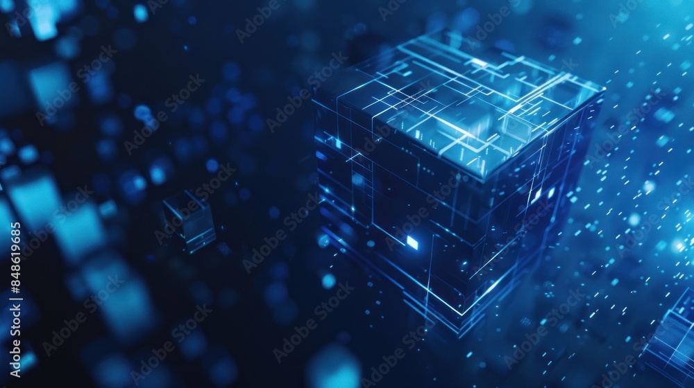 Poster electronic circuit board. technology concept ,microchip cpu processor circuit board.