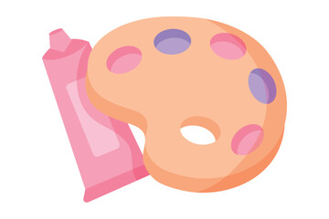 Back to School Flat Sticker Design