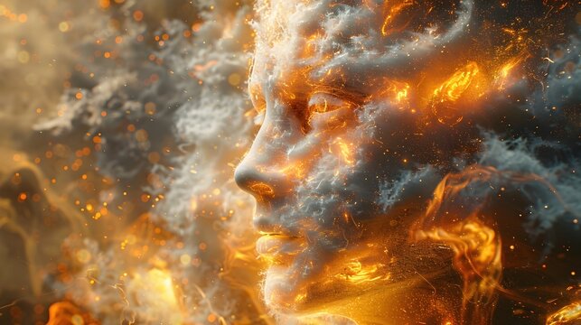 Celestial Entities Bearing Witness to the Captivating Tapestry of Existence in a Dream-like Realm