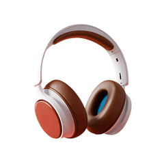 Modern headphone isolated on a transparent background by AI generative.