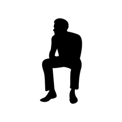 Man Silhouette icon PNG