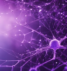 nuance purple background for a book cover, neuronal network theme