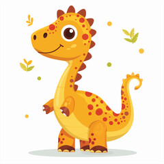 dinosaur illustration isolated on white background