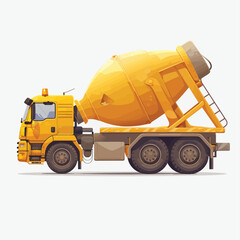 Cement Mixer illustration isolated on white background