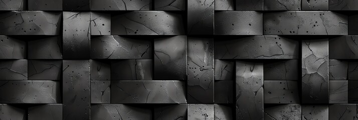 seamless repeating pattern of a dark black modern, metal, tire, old, texture, stone, construction, rust, pattern, steel, wall, concrete,