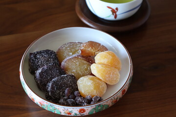 Japanese sweets, sweetened adzuki beans